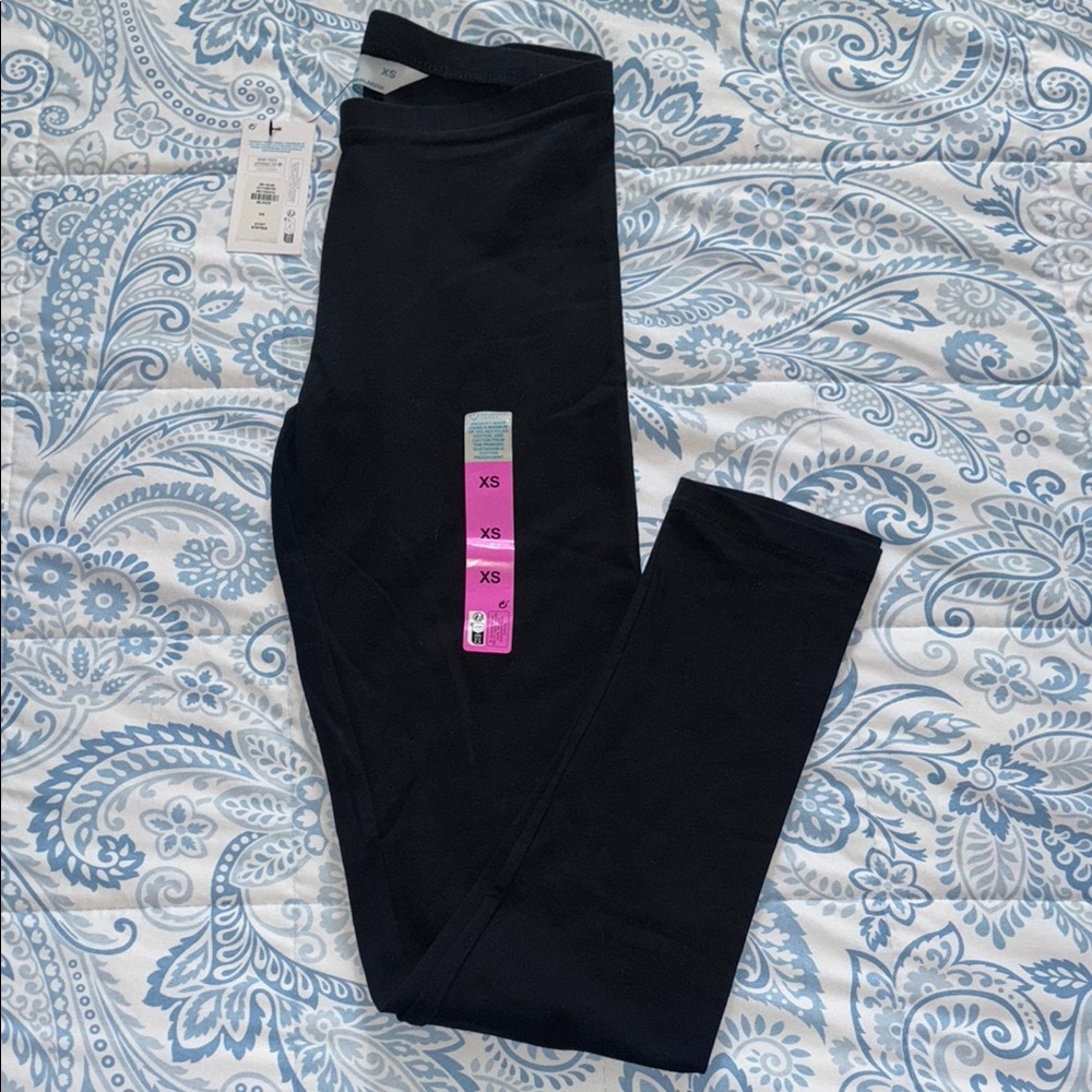 Primark Black Cotton Leggings XS NWT